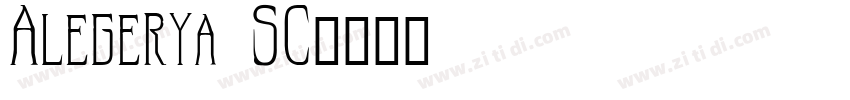 Alegerya SC字体转换
